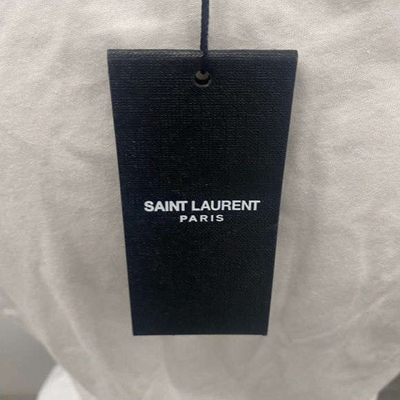 NWT YSL Logo Shirt Embroidered Logo on Sleeve MSRP 700.00 - Picture 7 of 7